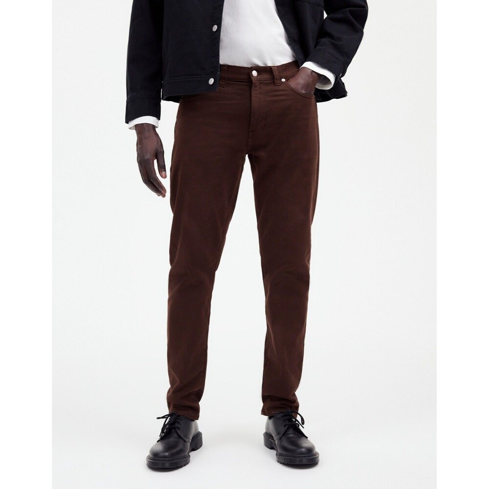 Madewell Pants Mens 28x32 Brown Athletic Allday Slim NR446 Casual Office NWT